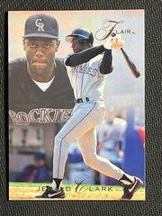Jerald Clark #37 Baseball Cards 1993 Flair Prices