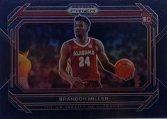 Brandon Miller [Black] Basketball Cards 2023 Panini Prizm Draft Picks Prices