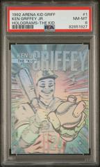 Ken Griffey JR #1 Baseball Cards 1992 Arena Kid Griff Holograms Silver Prices