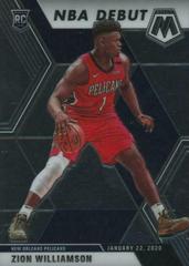 Zion Williamson #269 Basketball Cards 2019 Panini Mosaic Prices