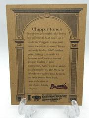 Back Of Card | Chipper Jones [Award Winner] Baseball Cards 2000 Fleer