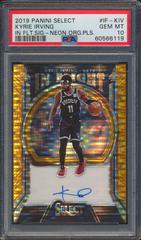 Kyrie Irving [Neon Orange Pulsar Prizm] #IF-KIV Basketball Cards 2019 Panini Select in Flight Signatures Prices