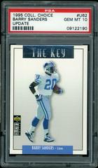 Barry Sanders [Silver] #U62 Football Cards 1995 Collector's Choice Update Prices