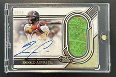 Ronald Acuna Jr. Baseball Cards 2023 Topps Tier One Gripping Autograph Relics Prices