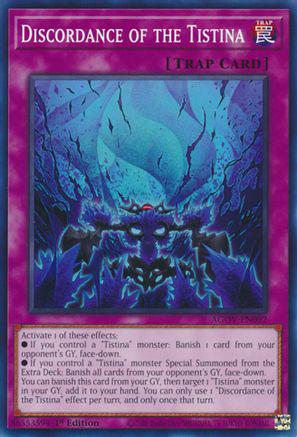 Discordance of the Tistina AGOV-EN092 YuGiOh Age of Overlord