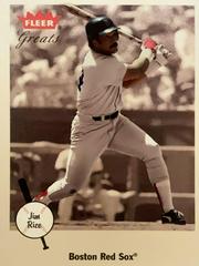 Jim Rice #92 Baseball Cards 2002 Fleer Greats Prices