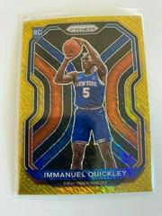 Immanuel Quickley [Gold Shimmer Prizm] #296 Basketball Cards 2020 Panini Prizm Prices