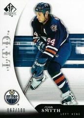 Ryan Smyth Hockey Cards 2005 SP Authentic Prices