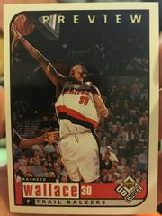Rasheed Wallace Basketball Cards 1998 UD Choice Preview Prices