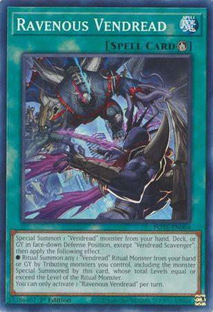 Ravenous Vendread [1st Edition] POTE-EN064 YuGiOh Power Of The Elements