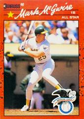 Mark McGwire [Recent Major League Performance] #697 Baseball Cards 1990 Donruss Prices