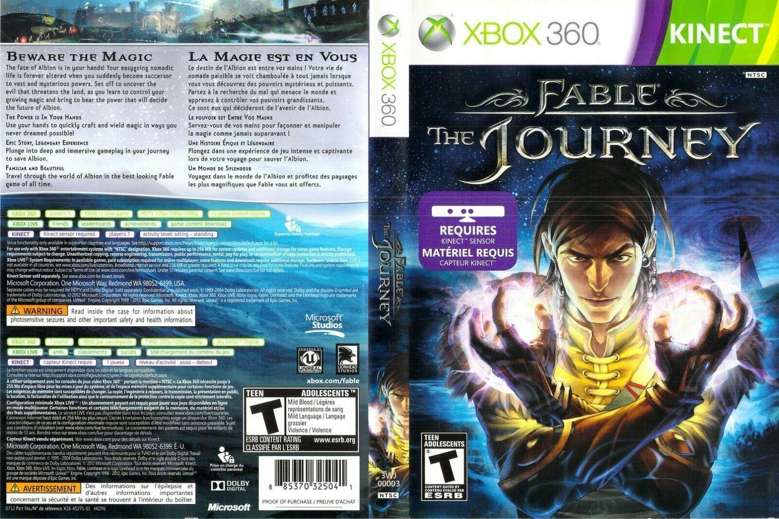 fable the journey for xbox 360