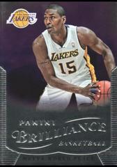 Metta World Peace #99 Basketball Cards 2012 Panini Brilliance Prices