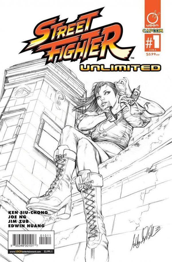 Street Fighter Unlimited [AOD Collectibles Black White] #1 (2015) Comic Books Street Fighter: Unlimited