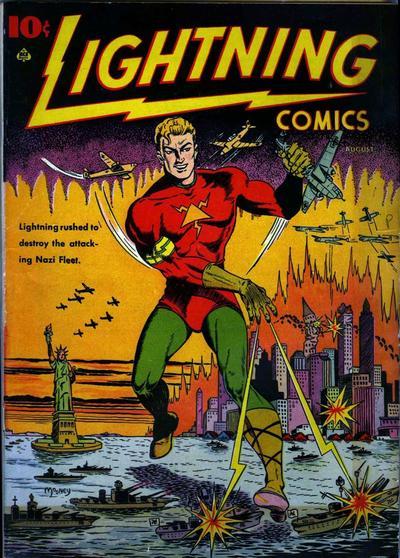 Lightning Comics #2 (1941) Comic Books Lightning Comics