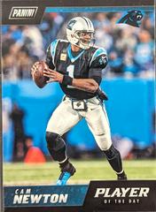 Cam Newton #4 Football Cards 2018 Panini Player of the Day Prices
