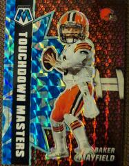 Baker Mayfield [Reactive Blue] #TM-18 Football Cards 2021 Panini Mosaic Touchdown Masters Prices