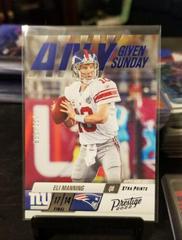 Eli Manning [Blue] #6 Football Cards 2022 Panini Prestige Any Given Sunday Prices