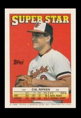 Cal Ripken Baseball Cards 1988 Topps Stickercard Prices