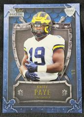 Kwity Paye [Blue Border] #WWB-21 Football Cards 2021 Wild Card Matte Weekend Warriors Prices
