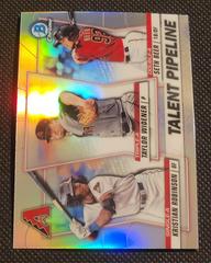 Taylor Widener/Seth Beer/Kritian Robinson Baseball Cards 2020 Bowman Chrome Talent Pipeline Trios Prices