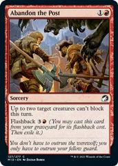 Abandon the Post [Foil] Magic Innistrad: Midnight Hunt Prices