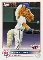Rangers Captain Baseball Cards 2022 Topps Opening Day Mascots Prices