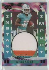 Jaylen Waddle [Black] #II-JW Football Cards 2021 Panini Illusions Instant Impact Prices