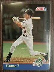Gene Larkin [World Series Game 7] #B7 Baseball Cards 1992 Score Factory Set Inserts Prices