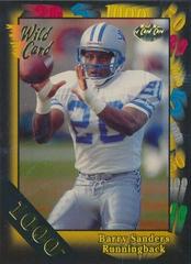 Barry Sanders [1000 Stripe] #89 Football Cards 1991 Wild Card Prices
