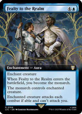 Fealty to the Realm [Extended Art] #104 Magic Lord of the Rings Commander