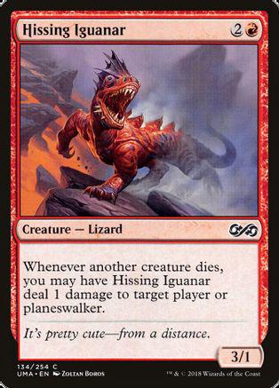 Hissing Iguanar [Foil] Magic Ultimate Masters