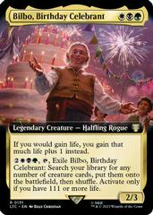 Bilbo, Birthday Celebrant [Extended Art] #131 Magic Lord of the Rings Commander Prices
