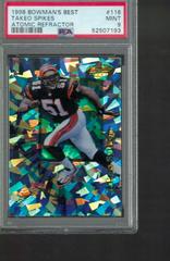 Takeo Spikes [Atomic Refractor] #116 Football Cards 1998 Bowman's Best Prices