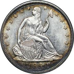 1851 Coins Seated Liberty Half Dollar Prices