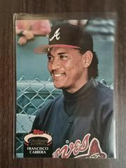 Fransisco Cabrera Baseball Cards 1992 Stadium Club Prices