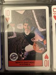 Benito Santiago [Ten of Hearts] Baseball Cards 1990 U.S. Playing Card All Stars Prices