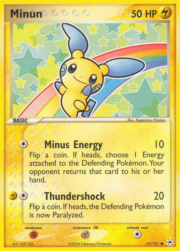 Minun #67 Pokemon Hidden Legends