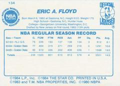 Back Side | Sleepy Floyd Basketball Cards 1986 Star