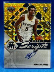 Herbert Jones [Gold] Basketball Cards 2021 Panini Mosaic Rookie Scripts Autographs Prices
