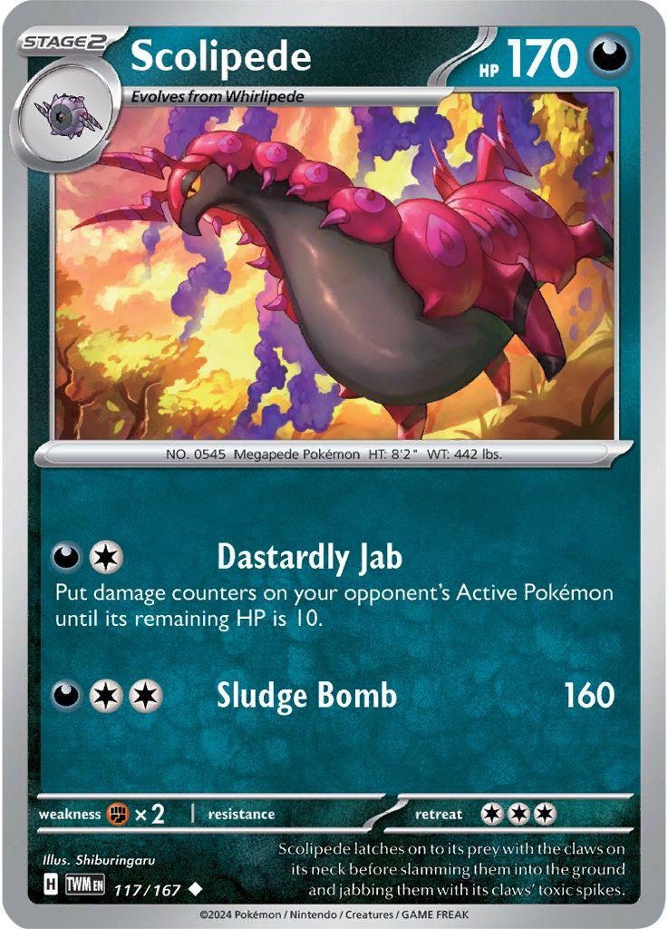 Scolipede #117 Pokemon Twilight Masquerade