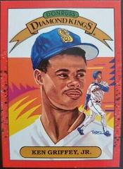 Ken Griffey Jr #4 Baseball Cards 1990 Panini Donruss Diamond Kings Prices