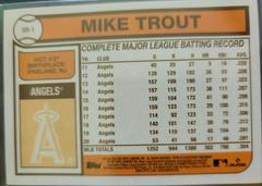 BACK | Mike Trout [1978-79 Redux] Baseball Cards 2021 Topps UK Edition
