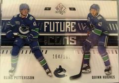 Elias Pettersson, Quinn Hughes #144 Hockey Cards 2019 SP Authentic Prices