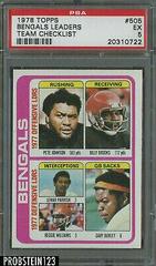 Bengals Leaders [Team Checklist] #505 Football Cards 1978 Topps Prices