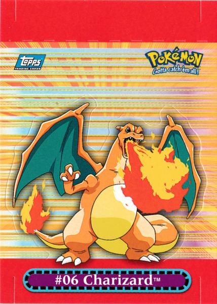 Charizard #9 Pokemon 2000 Topps TV Pop-up