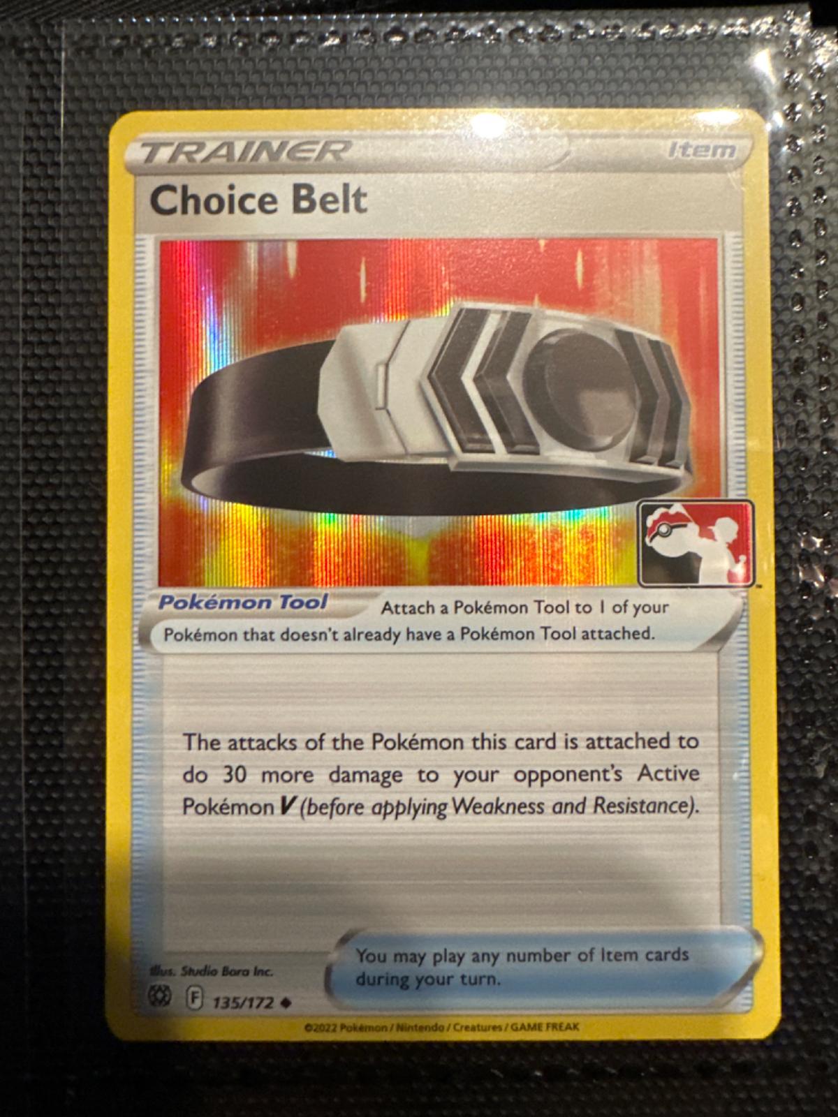 Choice Belt [Holo Prize Pack Stamp] #135 Pokemon Brilliant Stars