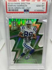Marvin Harrison [Neon Green Die Cut] Football Cards 2016 Panini Spectra Prices