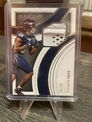 D'Vonte Price #IG-DPR Football Cards 2022 Panini Immaculate Collegiate Gloves Prices