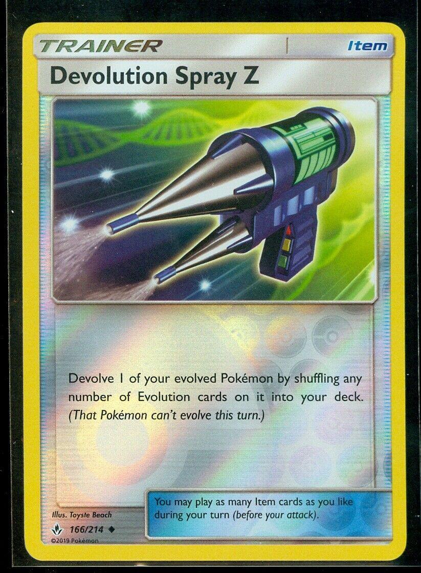 Devolution Spray Z [Reverse Holo] #166 Pokemon Unbroken Bonds